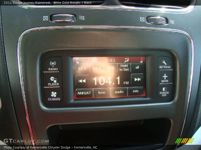White Gold Metallic / Black 2011 Dodge Journey Mainstreet