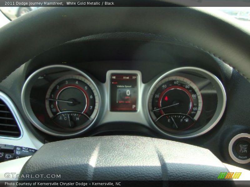White Gold Metallic / Black 2011 Dodge Journey Mainstreet