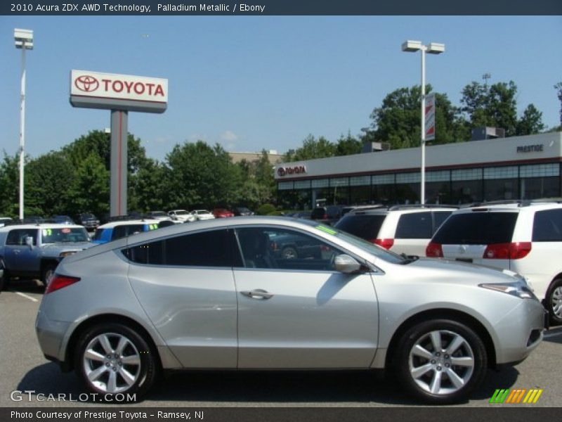 Palladium Metallic / Ebony 2010 Acura ZDX AWD Technology