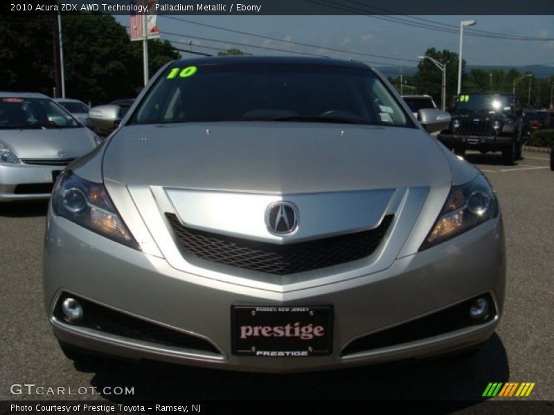Palladium Metallic / Ebony 2010 Acura ZDX AWD Technology