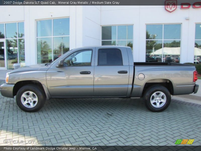 Mineral Gray Metallic / Medium Slate Gray 2007 Dodge Dakota SLT Quad Cab