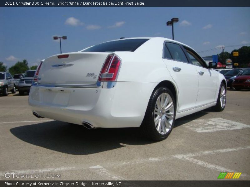 Bright White / Dark Frost Beige/Light Frost Beige 2011 Chrysler 300 C Hemi
