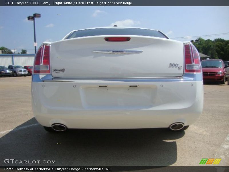 Bright White / Dark Frost Beige/Light Frost Beige 2011 Chrysler 300 C Hemi