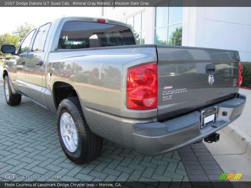 Mineral Gray Metallic / Medium Slate Gray 2007 Dodge Dakota SLT Quad Cab