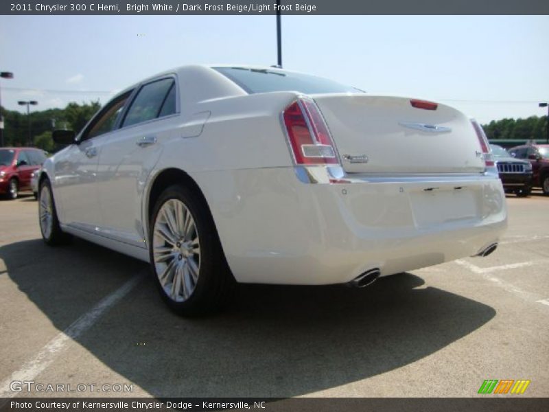 Bright White / Dark Frost Beige/Light Frost Beige 2011 Chrysler 300 C Hemi