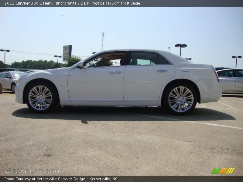 Bright White / Dark Frost Beige/Light Frost Beige 2011 Chrysler 300 C Hemi