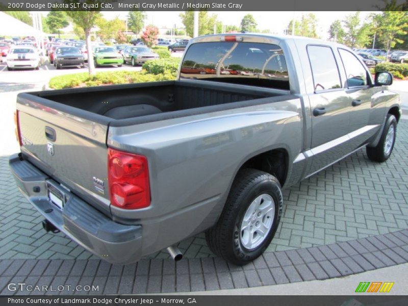 Mineral Gray Metallic / Medium Slate Gray 2007 Dodge Dakota SLT Quad Cab