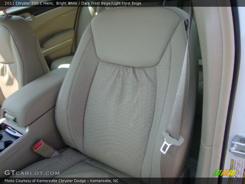 Bright White / Dark Frost Beige/Light Frost Beige 2011 Chrysler 300 C Hemi
