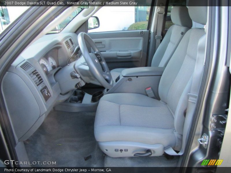 Mineral Gray Metallic / Medium Slate Gray 2007 Dodge Dakota SLT Quad Cab