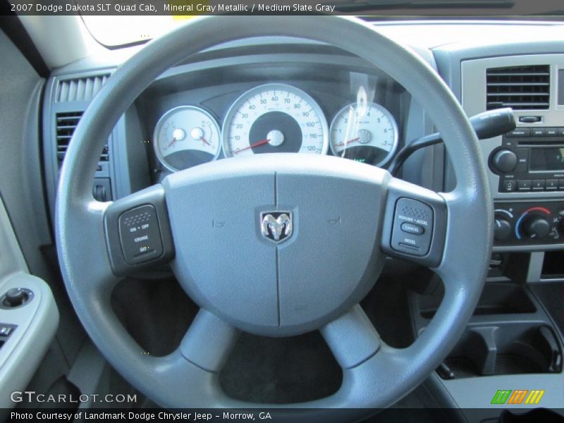 Mineral Gray Metallic / Medium Slate Gray 2007 Dodge Dakota SLT Quad Cab