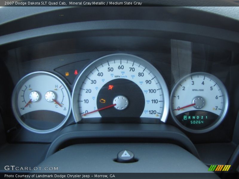 Mineral Gray Metallic / Medium Slate Gray 2007 Dodge Dakota SLT Quad Cab