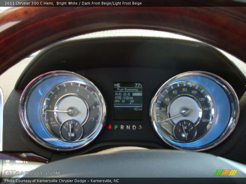 Bright White / Dark Frost Beige/Light Frost Beige 2011 Chrysler 300 C Hemi