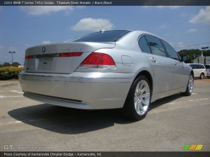 Titanium Silver Metallic / Black/Black 2003 BMW 7 Series 745Li Sedan