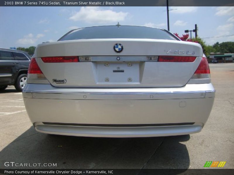 Titanium Silver Metallic / Black/Black 2003 BMW 7 Series 745Li Sedan