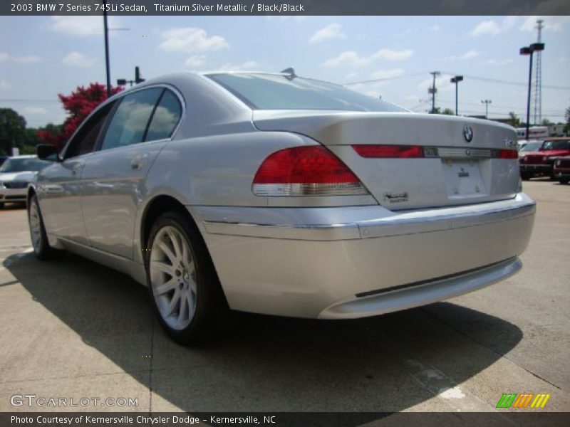 Titanium Silver Metallic / Black/Black 2003 BMW 7 Series 745Li Sedan