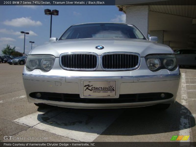 Titanium Silver Metallic / Black/Black 2003 BMW 7 Series 745Li Sedan
