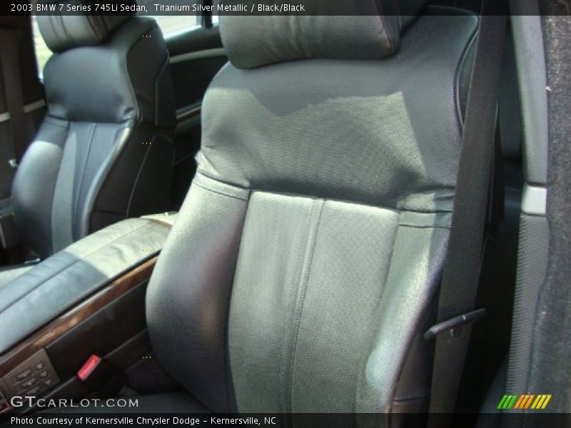 Titanium Silver Metallic / Black/Black 2003 BMW 7 Series 745Li Sedan