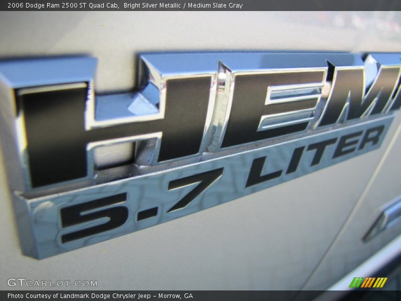 Bright Silver Metallic / Medium Slate Gray 2006 Dodge Ram 2500 ST Quad Cab