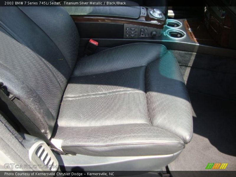Titanium Silver Metallic / Black/Black 2003 BMW 7 Series 745Li Sedan