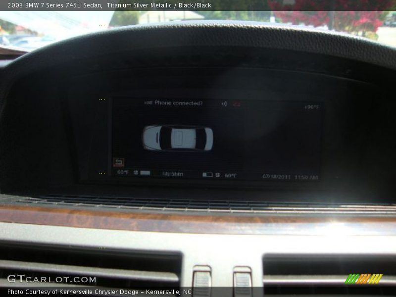 Titanium Silver Metallic / Black/Black 2003 BMW 7 Series 745Li Sedan