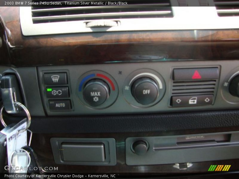 Titanium Silver Metallic / Black/Black 2003 BMW 7 Series 745Li Sedan