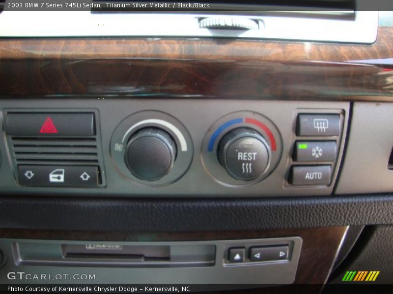 Titanium Silver Metallic / Black/Black 2003 BMW 7 Series 745Li Sedan