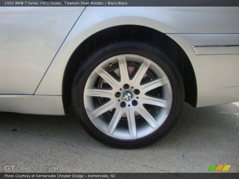Titanium Silver Metallic / Black/Black 2003 BMW 7 Series 745Li Sedan