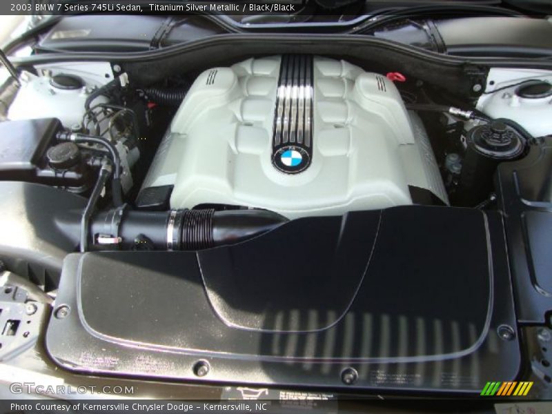Titanium Silver Metallic / Black/Black 2003 BMW 7 Series 745Li Sedan