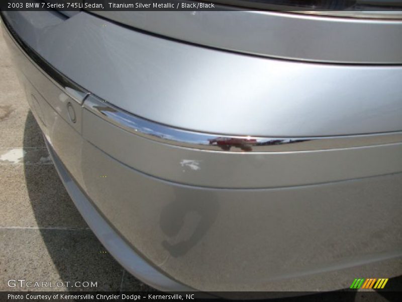 Titanium Silver Metallic / Black/Black 2003 BMW 7 Series 745Li Sedan