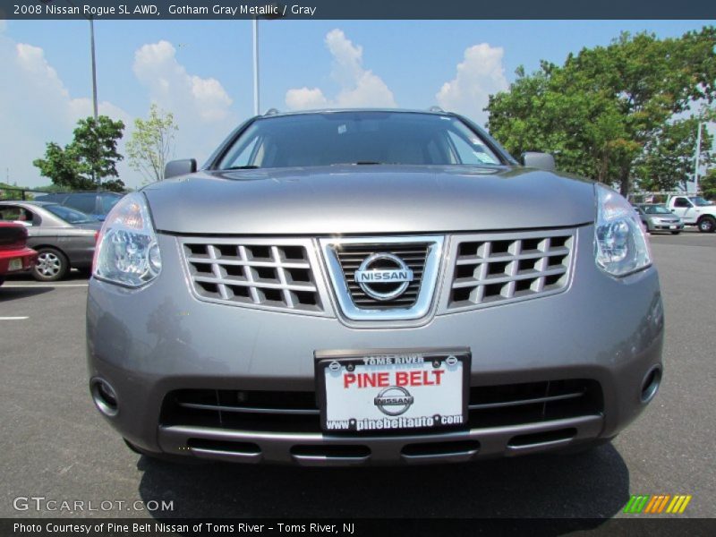 Gotham Gray Metallic / Gray 2008 Nissan Rogue SL AWD