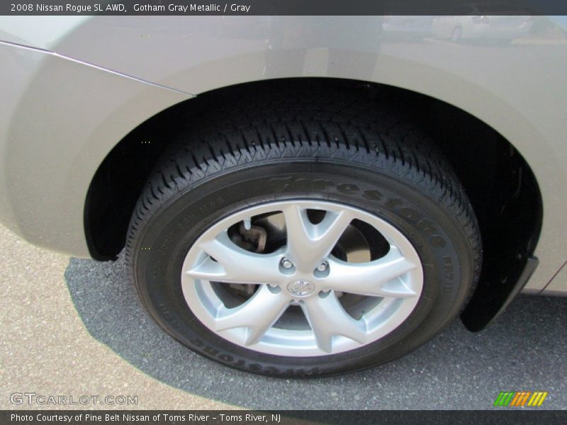 Gotham Gray Metallic / Gray 2008 Nissan Rogue SL AWD
