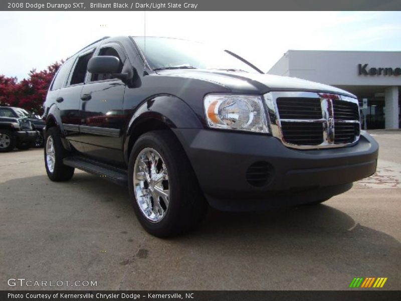 Brilliant Black / Dark/Light Slate Gray 2008 Dodge Durango SXT