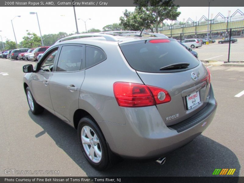 Gotham Gray Metallic / Gray 2008 Nissan Rogue SL AWD