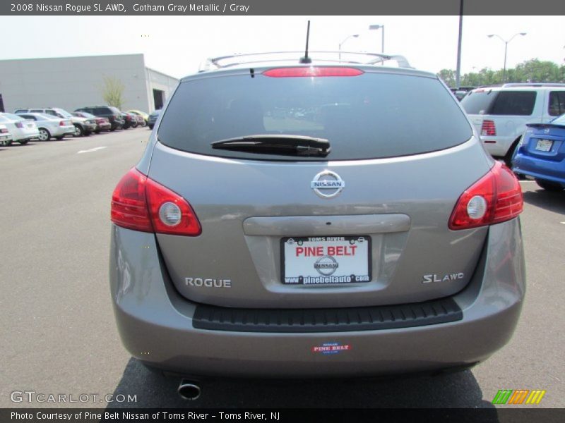 Gotham Gray Metallic / Gray 2008 Nissan Rogue SL AWD