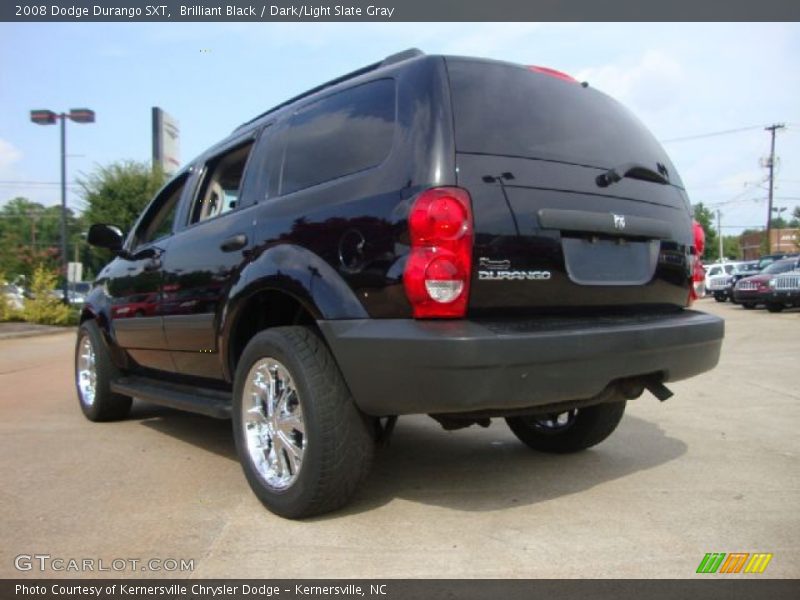 Brilliant Black / Dark/Light Slate Gray 2008 Dodge Durango SXT