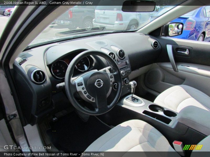 Gotham Gray Metallic / Gray 2008 Nissan Rogue SL AWD