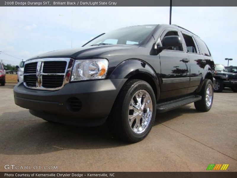 Brilliant Black / Dark/Light Slate Gray 2008 Dodge Durango SXT