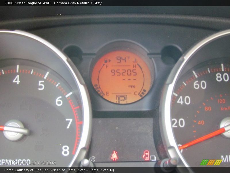 Gotham Gray Metallic / Gray 2008 Nissan Rogue SL AWD