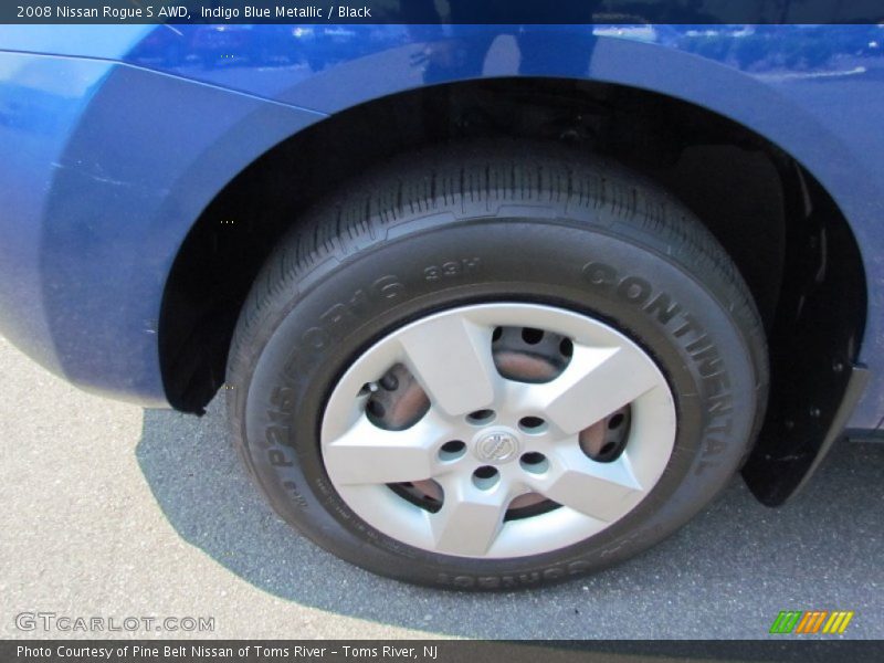 Indigo Blue Metallic / Black 2008 Nissan Rogue S AWD