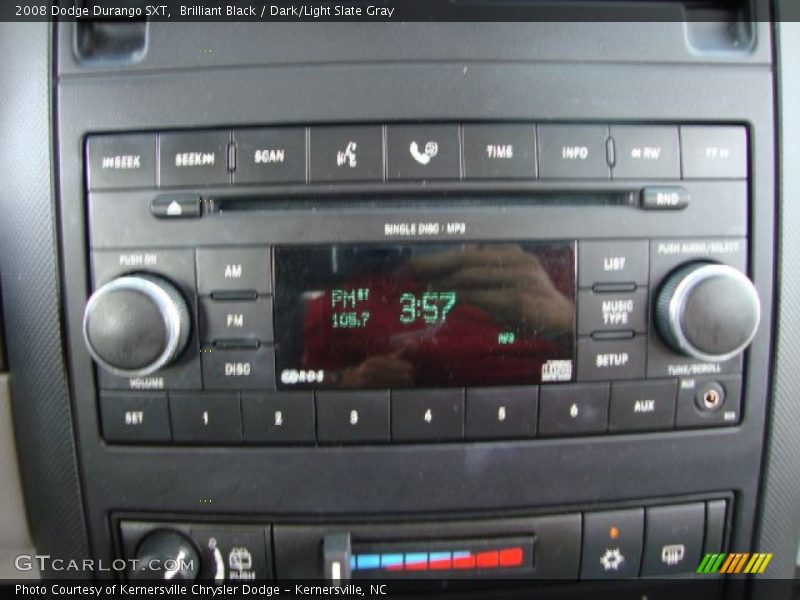 Brilliant Black / Dark/Light Slate Gray 2008 Dodge Durango SXT