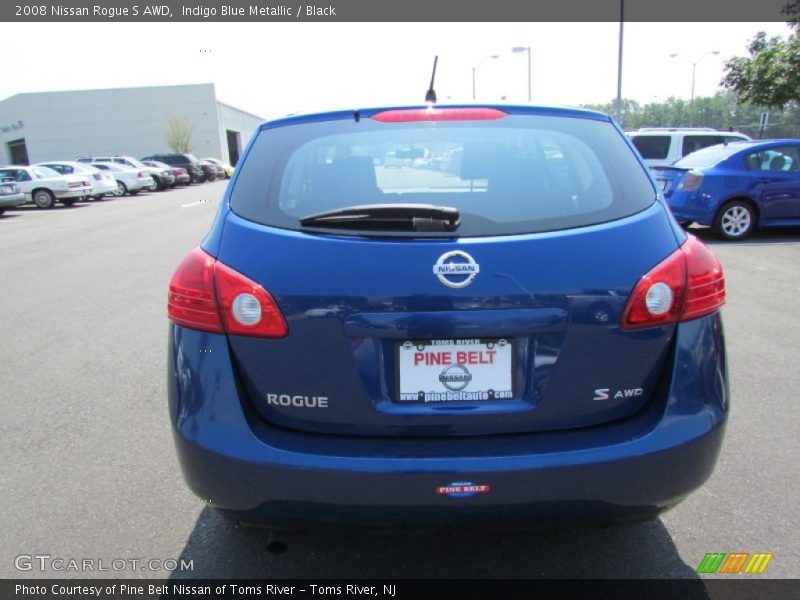 Indigo Blue Metallic / Black 2008 Nissan Rogue S AWD