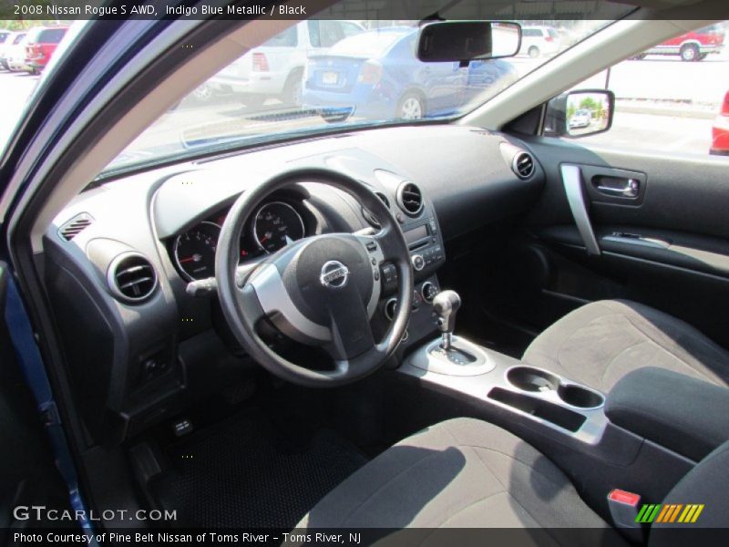 Indigo Blue Metallic / Black 2008 Nissan Rogue S AWD