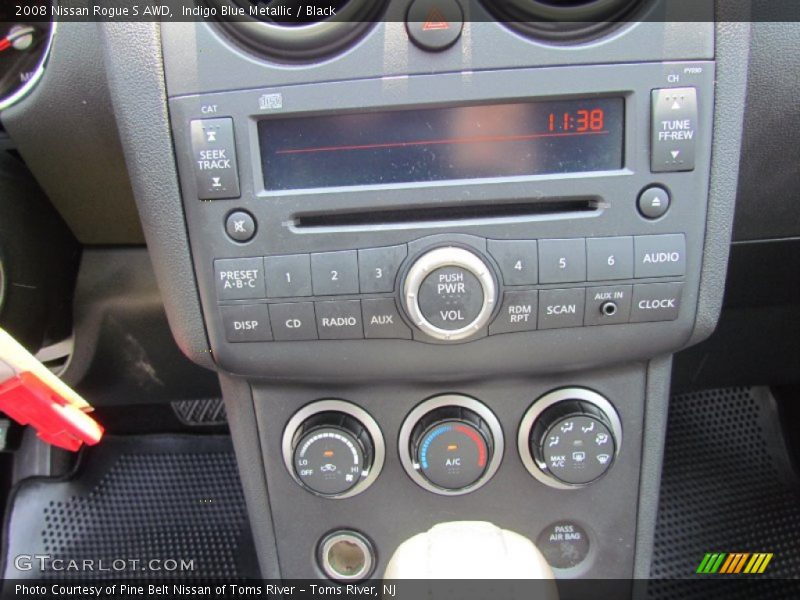 Indigo Blue Metallic / Black 2008 Nissan Rogue S AWD