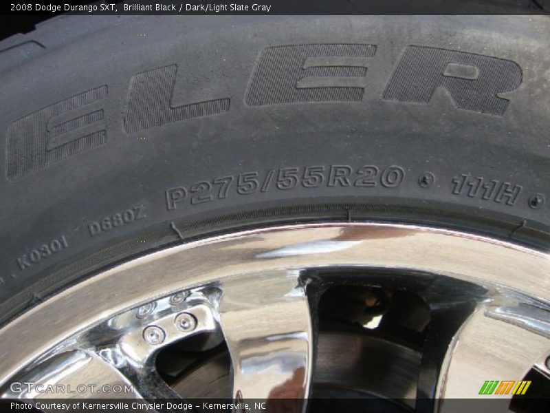 Brilliant Black / Dark/Light Slate Gray 2008 Dodge Durango SXT