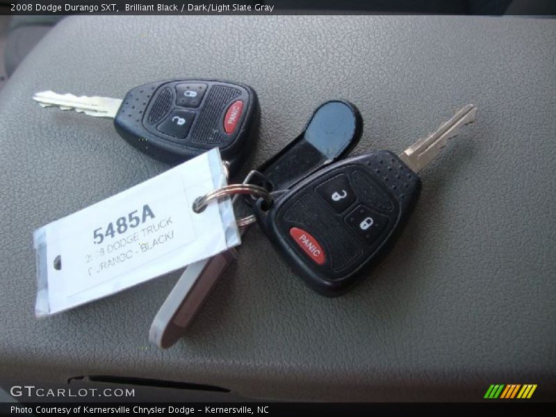 Brilliant Black / Dark/Light Slate Gray 2008 Dodge Durango SXT