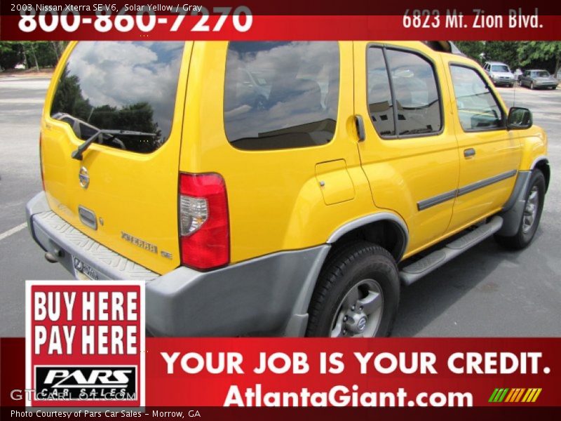 Solar Yellow / Gray 2003 Nissan Xterra SE V6