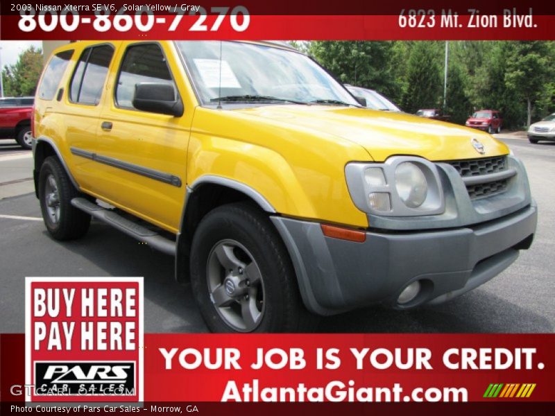 Solar Yellow / Gray 2003 Nissan Xterra SE V6