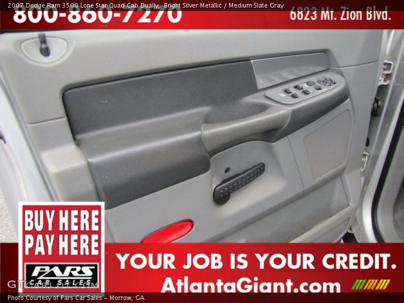 Bright Silver Metallic / Medium Slate Gray 2007 Dodge Ram 3500 Lone Star Quad Cab Dually