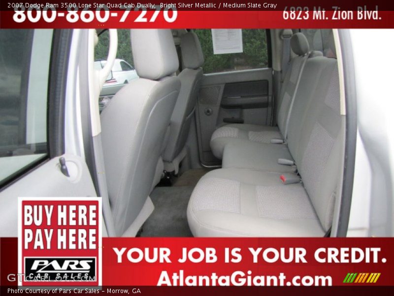 Bright Silver Metallic / Medium Slate Gray 2007 Dodge Ram 3500 Lone Star Quad Cab Dually