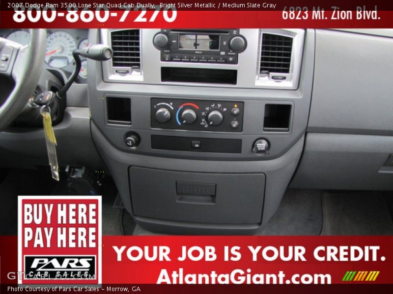 Bright Silver Metallic / Medium Slate Gray 2007 Dodge Ram 3500 Lone Star Quad Cab Dually